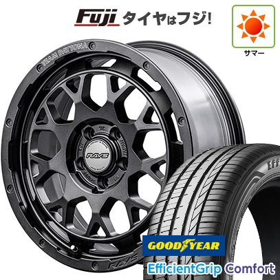 【新品国産車用5穴114.3】 | 夏タイヤ ホイール4本セット | 215/45R18 | グッドイヤー EfficientGrip Comfort(限定) | デイトナ M9+ SPEC-M 18インチ