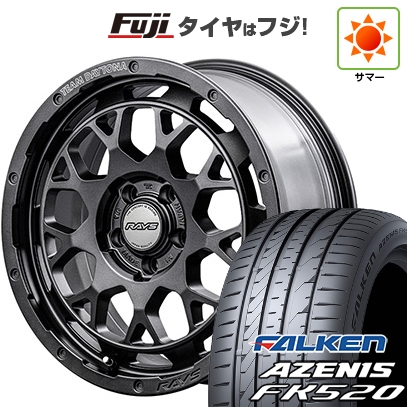 【新品国産車用 5穴114.3車】 夏タイア 銀輪4本仕かける 235/55R18 ファルケン アゼニス FK520L RAYS レイズ デイトナ M9+ SPEC-M 18in