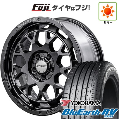 【パンク保証付き】新品国産車用 5穴114.3車 夏タイヤ ホイール4本セット 215/45R18 ヨコハマ ブルーアース RV-03 RAYS レイズ デイトナ M9+ SPEC-M 18インチ