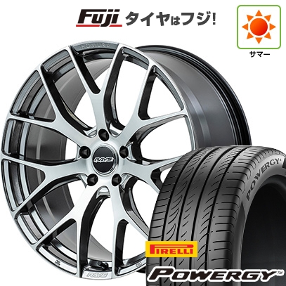 PIRELLI - 【新品国産車用5穴114.3】 | 夏タイア 車輪4本仕掛ける | 225/55R19 | ピレリ パワジー | RAYS レイズ ホムラ 2X7FT | 7J 19in 自動車-タイヤ、ホイール