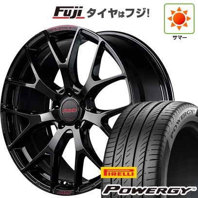【新品国産車用5穴114.3】 | 夏タイヤ ホイール4本セット | 235/55R19 | ピレリ パワジー | RAYS レイズ ホムラ 2X7FT SPEC-M | 7J 19インチ