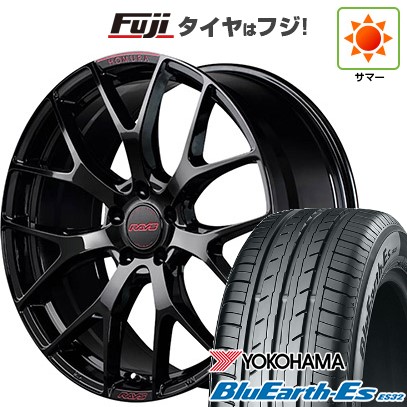 【新品国産車用 5穴114.3車】 夏タイア 車輪4本仕掛ける 215/40R18 ヨコハマ 青碧地びた ES32 RAYS レイズ ホムラ 2X7FT SPEC-M 18in タイヤ、ホイール-自動車-夏タイヤ、ホイールセット
