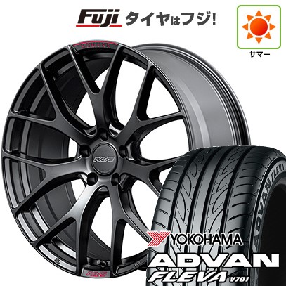 【新品国産車用 5穴114.3車】 夏タイヤ ホイール4本セット 225/35R20 ヨコハマ アドバン フレバV701 RAYS レイズ ホムラ 2X7FT SPORT EDITION 20インチ