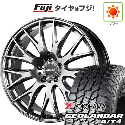 【新品国産車用5穴114.3】 | 夏タイヤ ホイール4本セット | 225/60R18 | ヨコハマ ジオランダー A/T4 G018 RBL | RAYS レイズ ホムラ 2X9Plus | 8J 18インチ