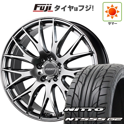 【パンク保証付き】【新品】40系アルファード/ヴェルファイア用 夏タイヤ ホイール４本セット 245/40R21 ニットー NT555 G2 レイズ ホムラ 2X9PLUS 21インチ