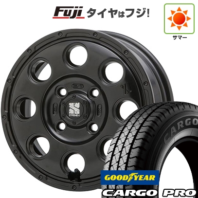 軽トラ 軽バン | 夏タイヤ ホイール4本セット | 145/80R12 80/78N | グッドイヤー カーゴ プロ(限定) | MLJ エクストリームJ KK03 | 4J 12インチ