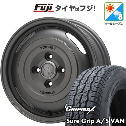 プロボックス/サクシード(160系) オールシーズンタイヤ ホイール4本セット 155R14C 88/86T | シュアグリップ A/S Van | エクストリームJ ジャーニー 14インチ