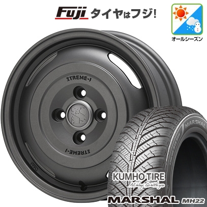 新品国産車用 4穴100車 オールシーズンタイヤ ホイール4本セット 165/70R14 マーシャル MH22 オールシーズン(限定) MLJ エクストリームJ ジャーニー 14インチ