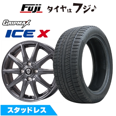 Ice X 【新品国産4穴100車】 スタッドレスタイヤ ホイール4本セット  