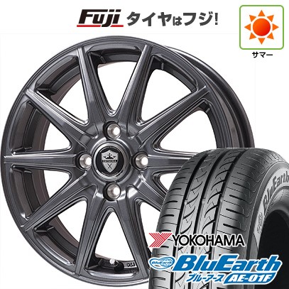 【新品国産車用 4穴100車】 夏タイヤ ホイール4本セット 175/65R14 ヨコハマ ブルーアース AE-01F エルベ エステローザEST-10S 14インチ