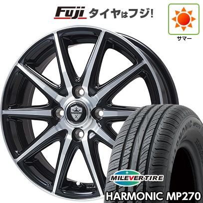 【新品国産車用 4穴100車】 夏タイヤ ホイール4本セット 175/70R14 ミレバー ハーモニック MP270(限定) エルベ エステローザEST-10S 14インチ