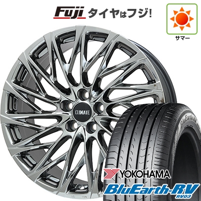 【パンク保証付き】【新品国産車用5穴114.3】 | 夏タイヤ ホイール4本セット | 225/40R19 | ブルーアース RV-03 | クライメイト 鳳凰(HOUOH) | 19インチ