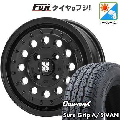 プロボックス/サクシード(160系) オールシーズンタイヤ ホイール4本セット 155R14C 88/86T | シュアグリップ A/S Van | MLJ エクストリームJ ラギッド 14インチ