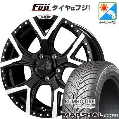 【新品国産車用5穴114.3】 | オールシーズンタイヤ ホイール4本セット | 215/65R16 | マーシャル MH22(限定) | クライメイト SUW フォルテ | 7J 16インチ