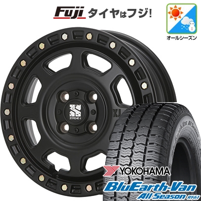 【新品 軽自動車】軽トラ 軽バン オールシーズンタイヤ ホイール４本セット 145/80R12 80/78N  ブルーアース Van RY61 エクストリームJ XJ07 12インチ