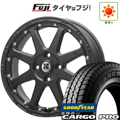 【新品 軽自動車】軽トラ 軽バン | 夏タイヤ ホイール4本セット | 145/80R12 80/78N | グッドイヤー カーゴ プロ(限定) | MLJ エクストリームJ | 4J 12インチ