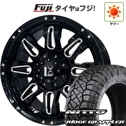 パンク保証付き 新品 プラド/ハイラックス 夏タイヤ ホイール４本セット 265/70R17 RIDGE GRAPPLER オフビート レクセル バレーノオフロードスタイル 17インチ