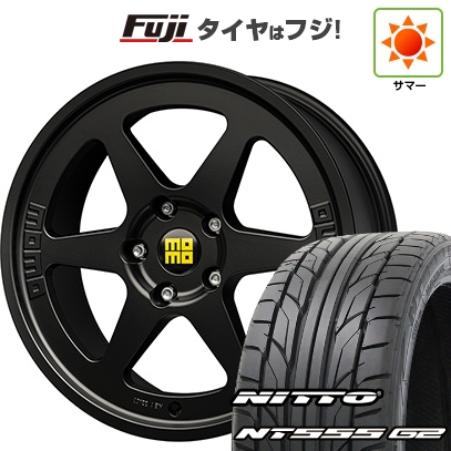 【パンク保証付き】【新品国産車用5穴114.3】 | 夏タイヤ ホイール4本セット | 225/45R18 | ニットー NT555 G2 | モモ ヘリテージ 6 | 8J 18インチ