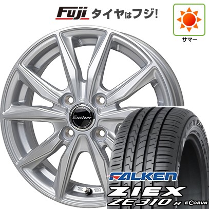 ZIEX 【新品国産車用 4穴100車】 夏タイヤ ホイール4本セット 185