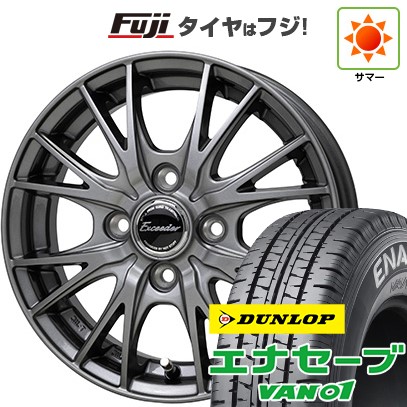 DUNLOP 【新品 軽自動車】軽トラ 軽バン 夏タイヤ ホイール4本