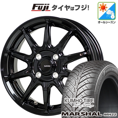 【新品国産車用 4穴100車】 オールシーズンタイヤ ホイール4本セット 185/65R15 マーシャル MH22(限定) ホットスタッフ ジースピード G-05 15インチ
