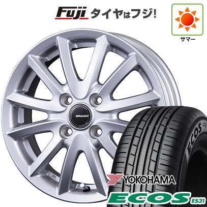 日本製 【新品 軽自動車】 夏タイヤ ホイール4本セット 165/55R14 ヨコハマ エコス ES31 コーセイ クレイシズ VS6 14インチ
