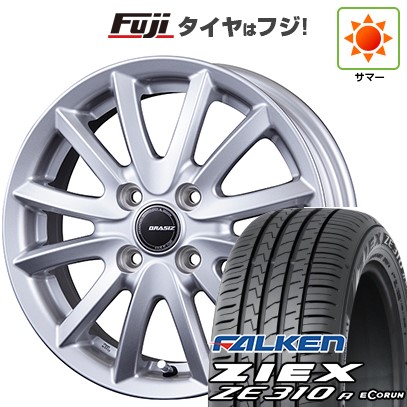 ZIEX 【新品国産4穴100車】 夏タイヤ ホイール4本セット 185