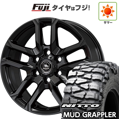 【新品】プラド/ハイラックス | サマータイヤ ホイール4本セット | 35X12.5R17 | ニットー マッドグラップラー | コーセイ ベアロック バイソン | 8J 17インチ