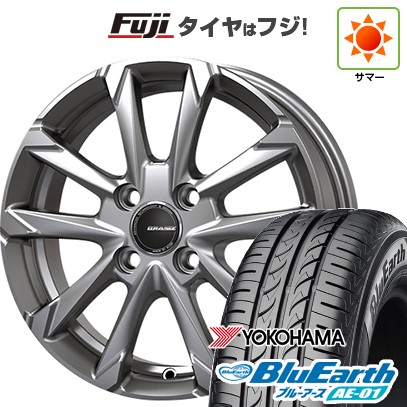 【新品 軽自動車】エブリイワゴン 夏タイヤ ホイール4本セット 155/70R13 ヨコハマ ブルーアース AE-01 コーセイ クレイシズ GC36F 13インチ