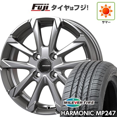 【新品 軽自動車】 夏タイヤ ホイール4本セット 165/55R14 ミレバー ハーモニック MP247(限定) コーセイ クレイシズ GC36F 14インチ