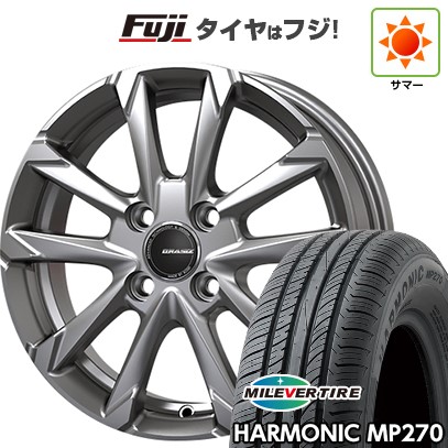 【新品国産車用 4穴100車】 夏タイア 車輪4本仕掛ける 175/70R14 ミ生き胆 ハーモニック MP270(押さえる) コーセイ 粘土シズ GC36F 14in 車、バイク、自転車-夏タイヤ、ホイールセット