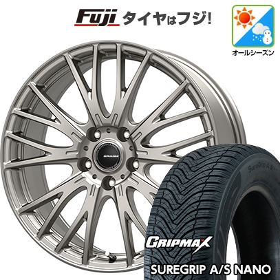 【新品国産車用5穴100】 | オールシーズンタイヤ ホイール4本セット | 225/60R17 | シュアグリップ AS ナノ | コーセイ クレイシズ SE48 | 7J 17インチ