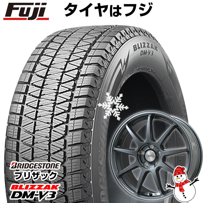 【新品国産車用 5穴114.3車】 スタッドレスタイヤ ホイール4本セット 235/60R18 ブリヂストン ブリザック DM-V3 DMV3 レアマイスター LMスポーツLM-QR 18インチ