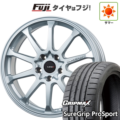 【新品国産車用 5穴100車】 夏タイヤ ホイール4本セット 225/40R18 GRIP MAX シュアグリップ PRO SPORT BSW（限定） レアマイスター LMスポーツ LM-10R 18インチ