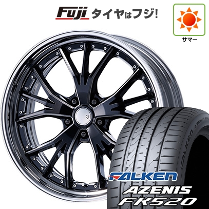 【新品国産車用5穴100】 | 夏タイヤ ホイール4本セット | 225/40R19 | ファルケン アゼニス FK520L | エムズスピード JJランチャ | 7.5J 19インチ