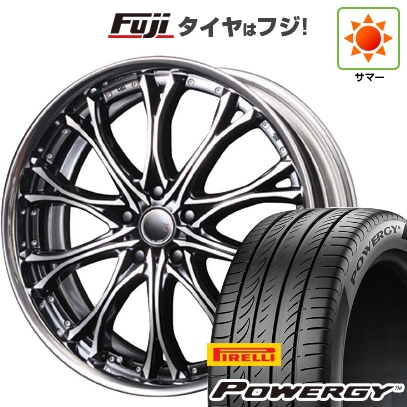 【新品国産車用5穴114.3】 | 夏タイヤ ホイール4本セット | 245/45R19 | ピレリ パワジー | エムズスピード JJクロモ フルリバースリム | 19インチ