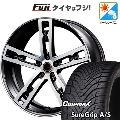 新品国産車用5穴114.3 オールシーズンタイヤ ホイール4本セット | 235/55R19 | Sure Grip AS(2024年製) | エムズスピード ジュリア 555モノブロック 19インチ