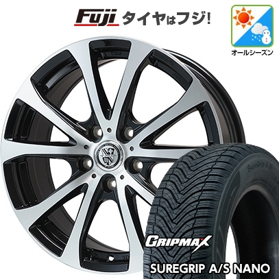 【新品国産車用5穴114.3】 | オールシーズンタイヤ ホイール4本セット | 225/65R17 | シュアグリップ AS ナノ | ビッグウエイ TRG-バーン XPII | 7J 17インチ