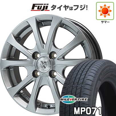 【新品国産車用4穴100】 | 夏タイア 車輪4本仕掛ける | 185/65R15 | ミ生き胆 ミレコンフォート MP071(押さえる) | ビッグウエイ TRG-バーンII | 15in 車、バイク、自転車-自動車-夏タイヤ、ホイールセット