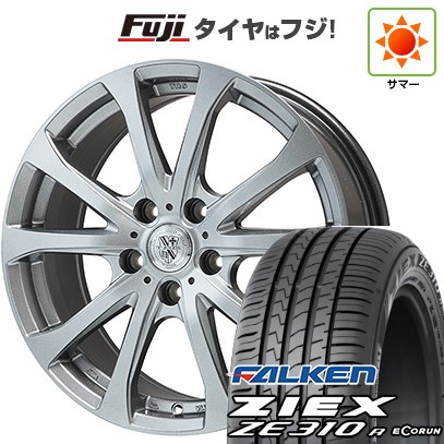 ZIEX 【新品国産車用 5穴114.3車】 夏タイヤ ホイール4本セット 205