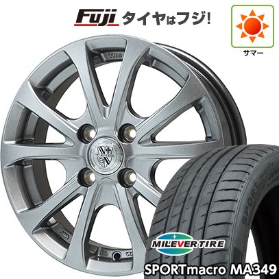 【新品国産車用 4穴100車】 夏タイヤ ホイール4本セット 195/50R16 ミレバー スポーツマクロ MA349（限定） ビッグウエイ TRG-バーンII 16インチ