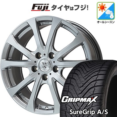 【新品国産車用 5穴114.3車】 オールシーズンタイヤ ホイール4本セット 235/50R18 GRIP MAX シュアグリップ A/S(限定) ビッグウエイ TRG-バーンII 18インチ