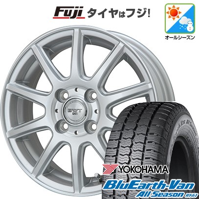 【新品 軽自動車】軽トラ 軽バン オールシーズンタイヤ ホイール4本セット 145/80R12 80/78N ヨコハマ ブルーアース Van RY61  BWT-541 12インチ