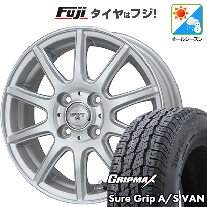 新品 軽トラ 軽バン オールシーズンタイヤ ホイール4本セット 145/80R12 80/78T グリップマックス シュアグリップ オールシーズン Van BWT-541 4J 12インチ
