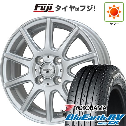 【パンク保証付き】【新品 軽自動車】N-BOX タント スペーシア 夏タイヤ ホイール4本セット 165/55R15 ヨコハマ ブルーアース RV-03CK BWT-541 15インチ