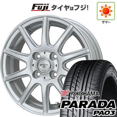 【新品 軽自動車】 夏タイヤ ホイール4本セット 165/55R14 ヨコハマ PARADA PA03 ブラックレター BWT-541 14インチ