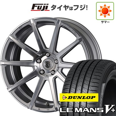 【新品国産車用 5穴100車】 夏タイア 銀輪4本仕かける 215/40R18 ダンロップ ルマン V+(ファイブ足し加える) クリムソン クラブリネア マルディーニ FF 18in