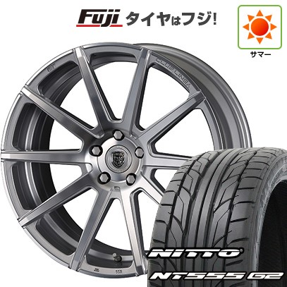 【パンク保証付き】【新品国産車用 5穴114.3車】 夏タイヤ ホイール4本セット 245/45R20 ニットー NT555 G2 クリムソン クラブリネア マルディーニ FF 20インチ