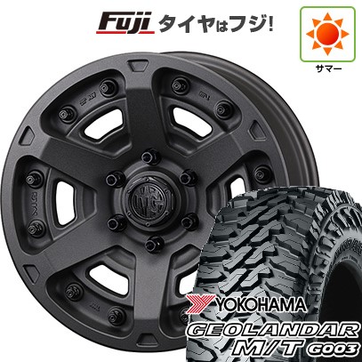 【新品国産車用 6穴139.7車】 夏タイヤ ホイール4本セット 275/70R17 ヨコハマ ジオランダー M/T G003 クリムソン マーテルギア(MG) アーマーFF 17インチ