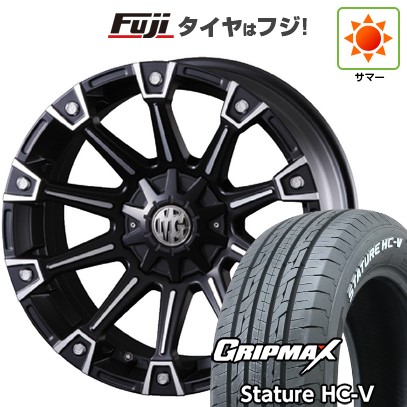 【新品】ハイエース200系 夏タイヤ ホイール4本セット 215/60R17 109/107S スタチャー HC-V RWL（限定） クリムソン マーテルギア(MG) モンスター 17インチ